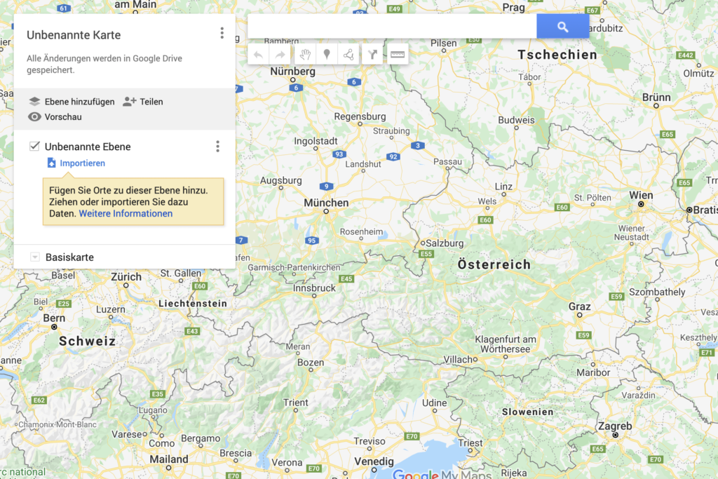 Meine Karte bei Google Maps erstellen, befüllen und konfigurieren.